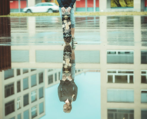 Skatergirl outtake aus einem Freitagabendshooting