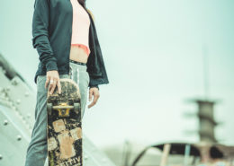 Skatergirl outtake aus einem Freitagabendshooting
