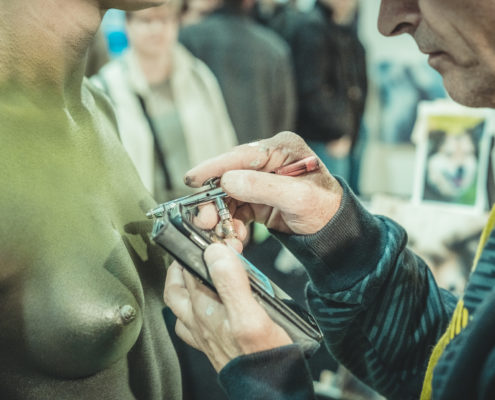 HUND2018 Bodypainting oder die lebende Attraktion